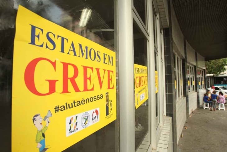 Manifestação de trabalhadores